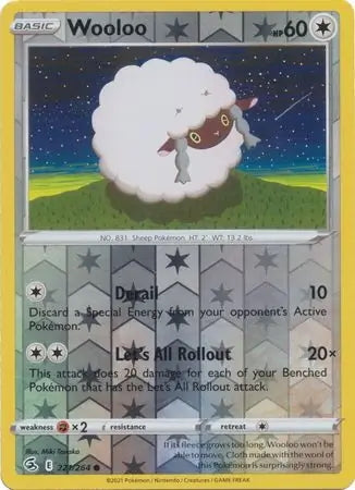 Fusion Strike Wooloo #221/264 reverse holo