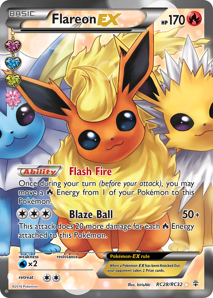Generations RC28/RC32 Flareon EX