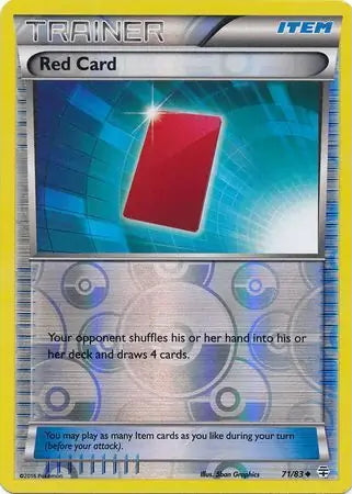 Generations Red Card #71/83 reverse holo