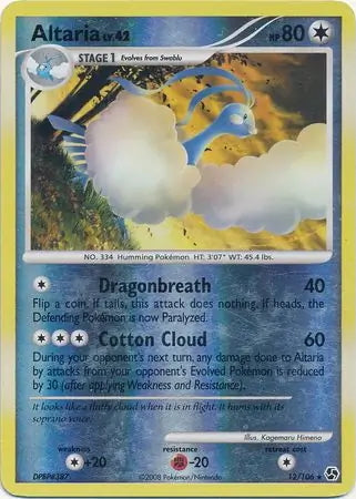 Great Encounters Altaria #12/106 reverse holo