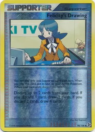 Great Encounters Felicity's Drawing #98/106 reverse holo