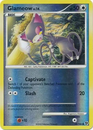 Great Encounters Glameow #68/106 reverse holo