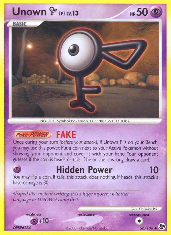 Great Encounters Unown F #56/106