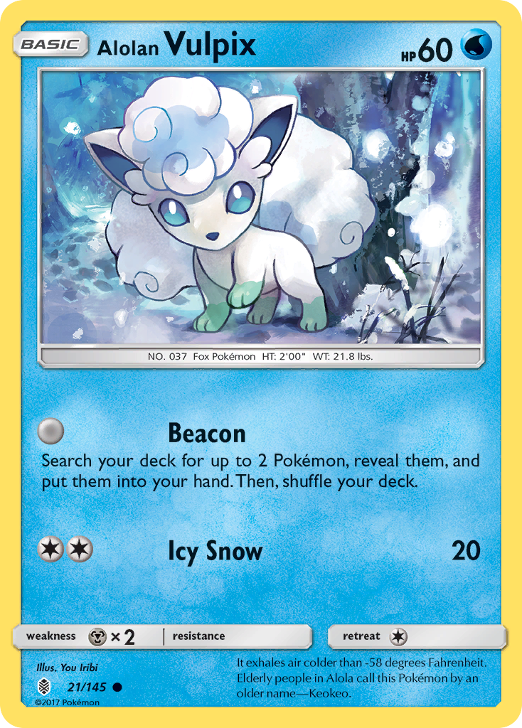 Guardians Rising Alolan Vulpix #21/145