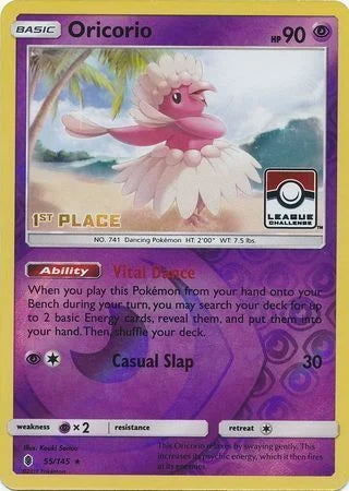 Guardians Rising Oricorio #55 First Place League Promo