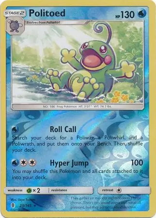 Guardians Rising Politoed #25/145 reverse holo