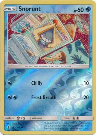 Guardians Rising Snorunt #31/145 reverse holo