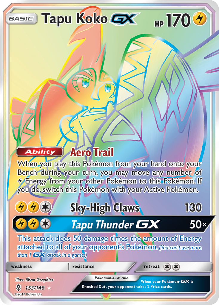Guardians Rising Tapu Koko GX #153/145