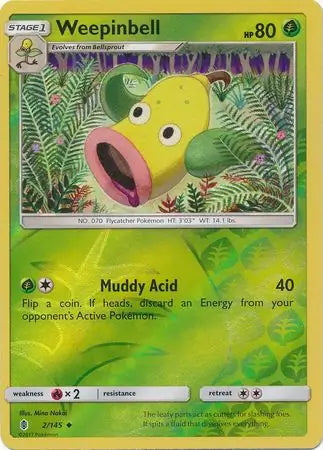 Guardians Rising Weepinbell #2/145 reverse holo