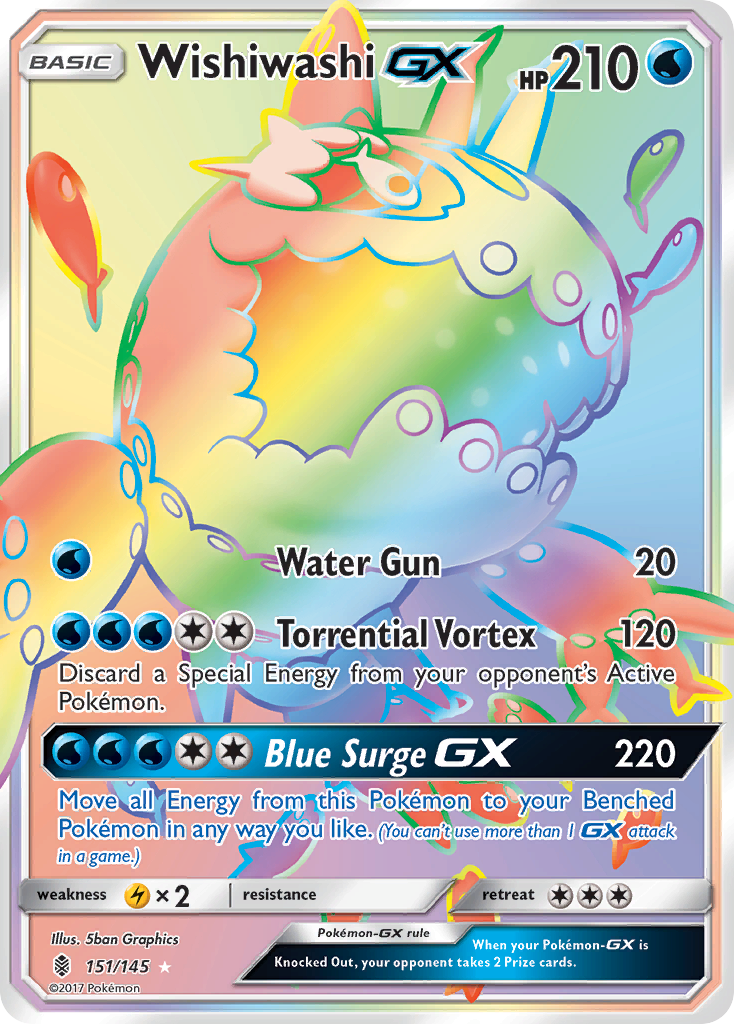 Guardians Rising Wishiwashi GX #151/145