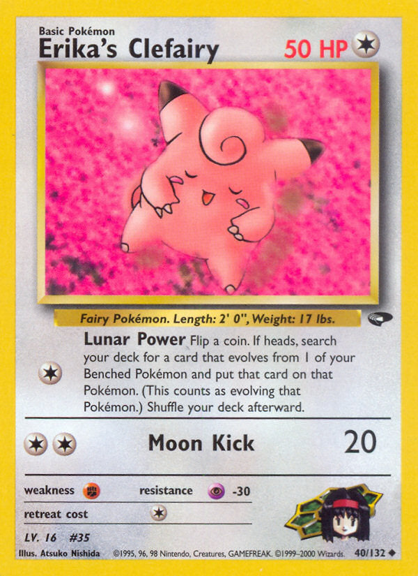 Gym Challenge Erika's Clefairy #40/132 unlimited
