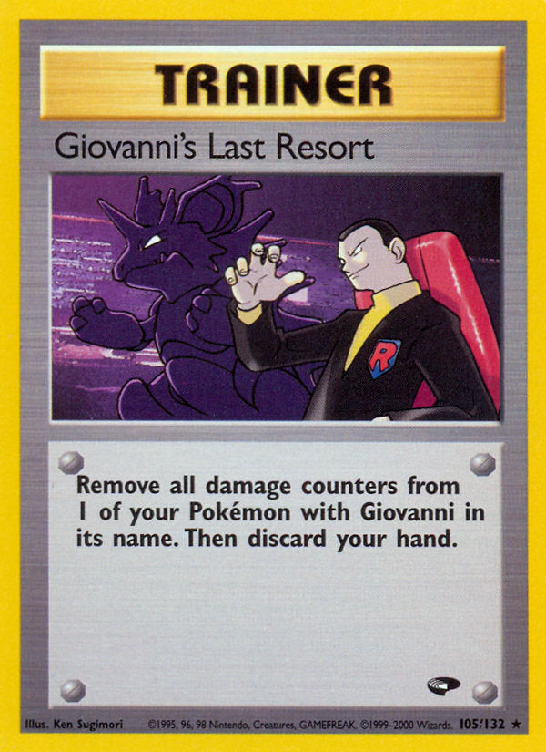 Gym Challenge Giovanni's Last Resort #105/132 unlimited