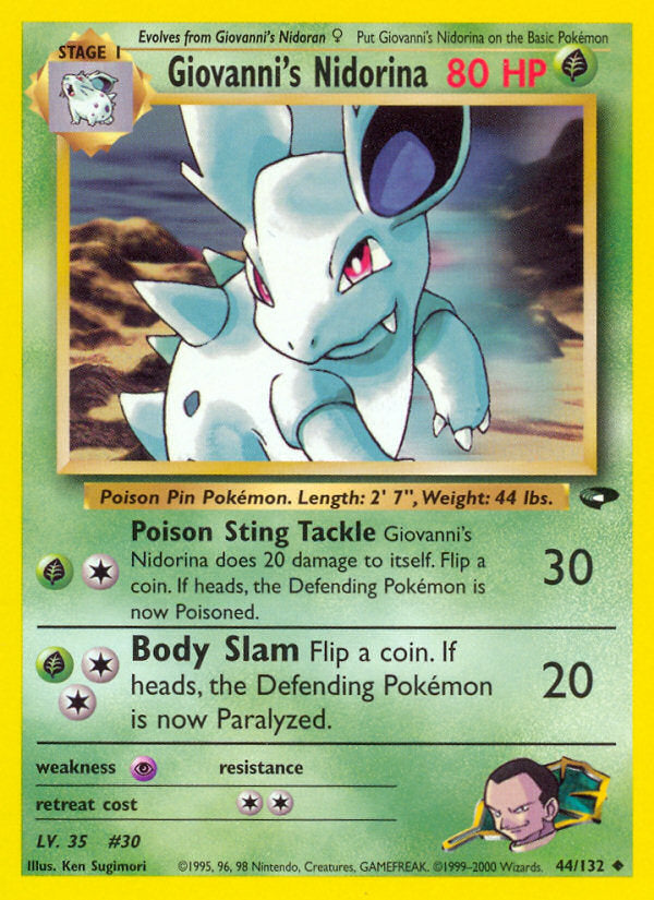Gym Challenge Giovanni's Nidorina #44/132 unlimited