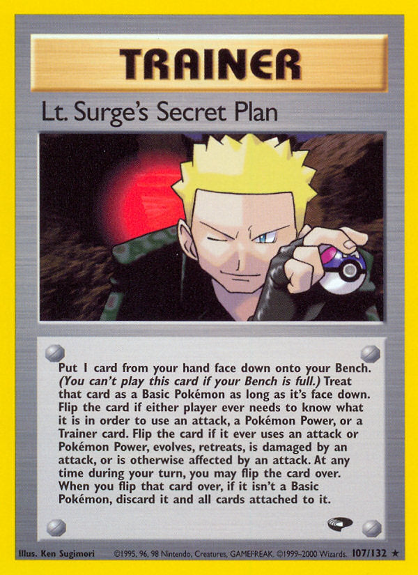 Gym Challenge Lt. Surge's Secret Plan #107/132 unlimited