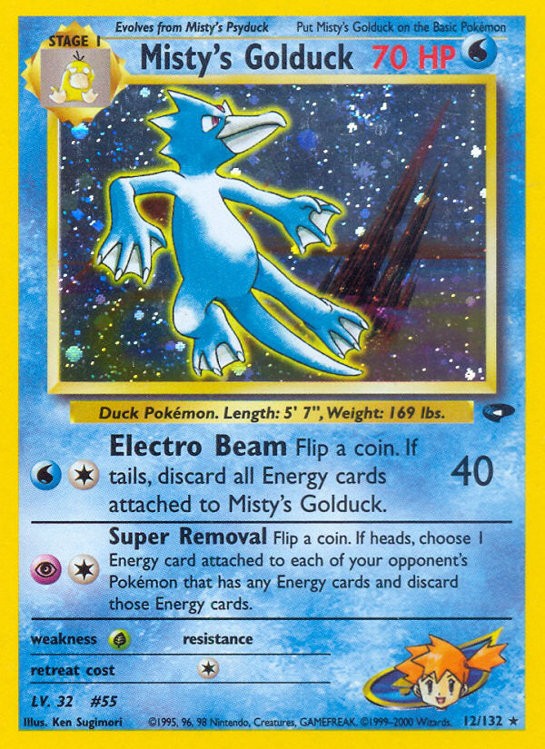 Gym Challenge Holo Misty's Golduck #12/132 unlimited