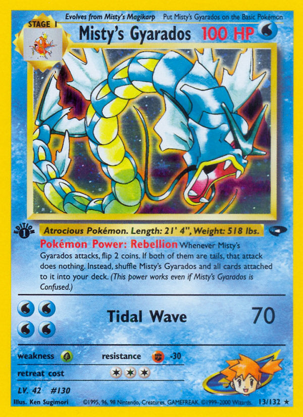 Gym Challenge Holo Misty's Gyarados #13/132 first edition