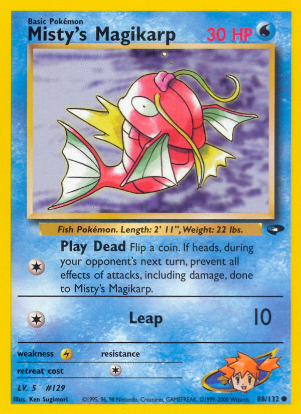 Gym Challenge Misty's Magikarp #88/132 unlimited