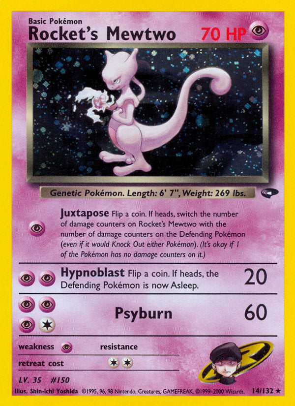 Gym Challenge Holo Rocket's Mewtwo #14/132 unlimited