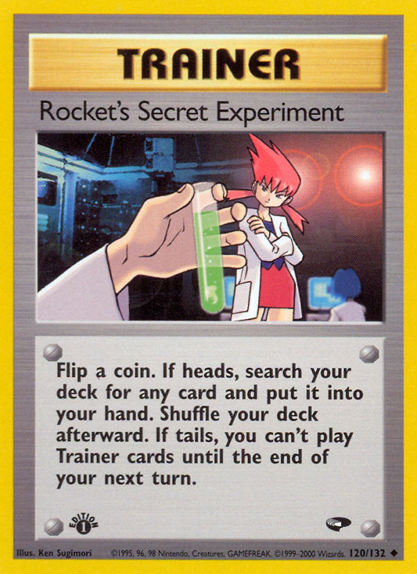 Gym Challenge Rocket's Secret Experiment #120/132 first edition