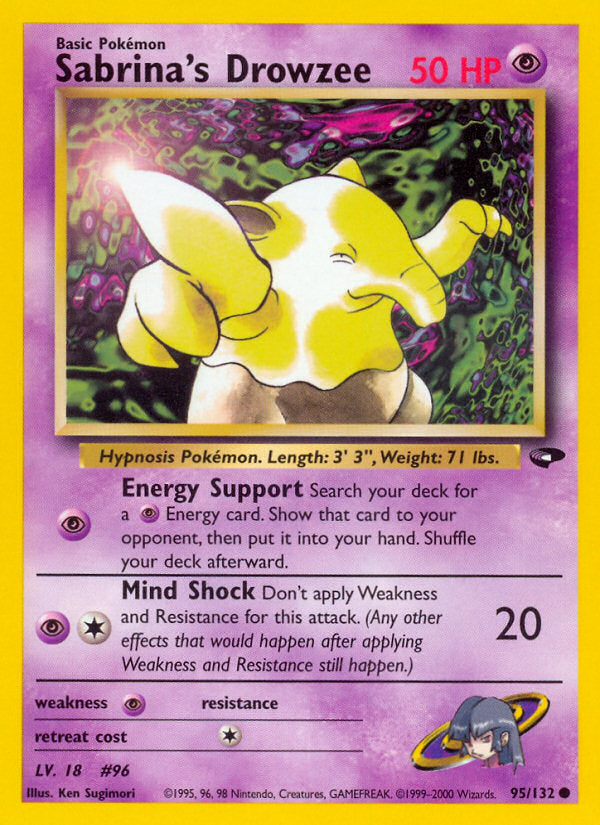 Gym Challenge Sabrina's Drowzee #95/132 unlimited