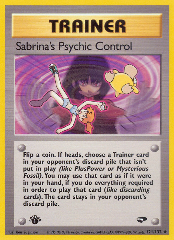 Gym Challenge Sabrina's Psychic Control #121/132 first edition