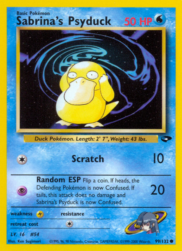 Gym Challenge Sabrina's Psyduck #99/132 unlimited