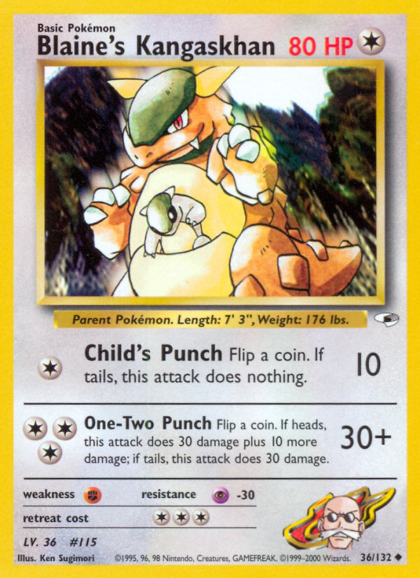 Gym Heroes Blaine's Kangaskhan #36/132 unlimited