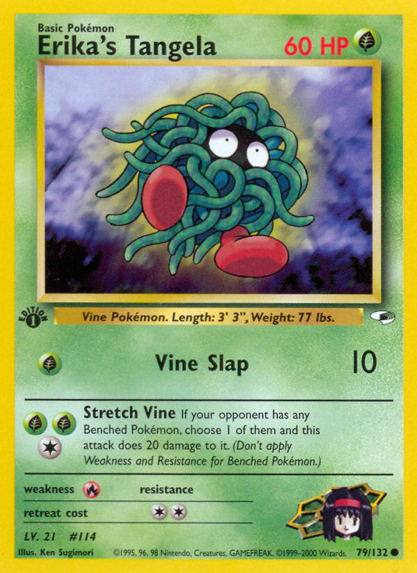 Gym Heroes Erika's Tangela #79/132 first edition
