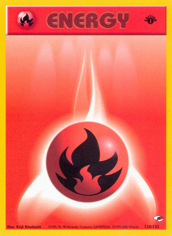 Gym Heroes Fire Energy #128/132 first edition