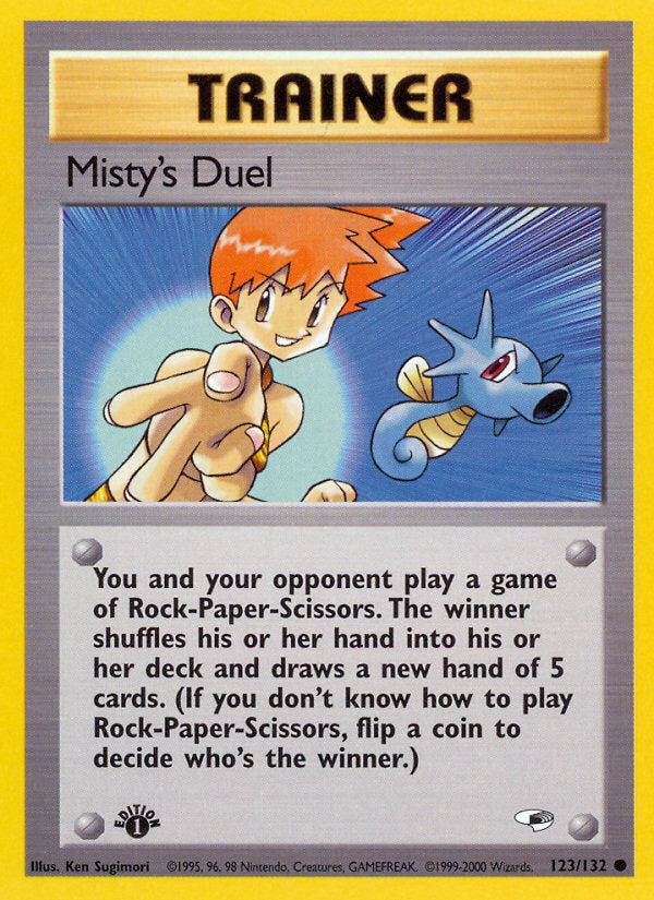 Gym Heroes Misty's Duel #123/132 first edition