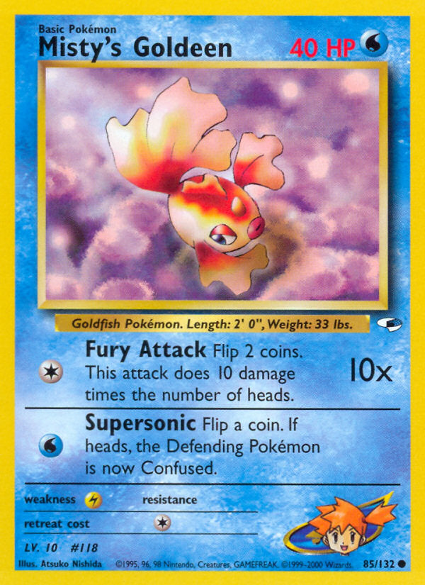 Gym Heroes Misty's Goldeen #85/132 unlimited