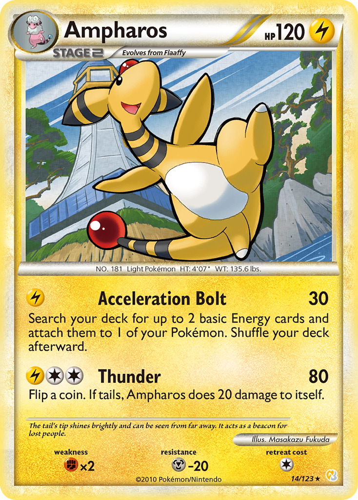 HeartGold SoulSilver Ampharos #14/123