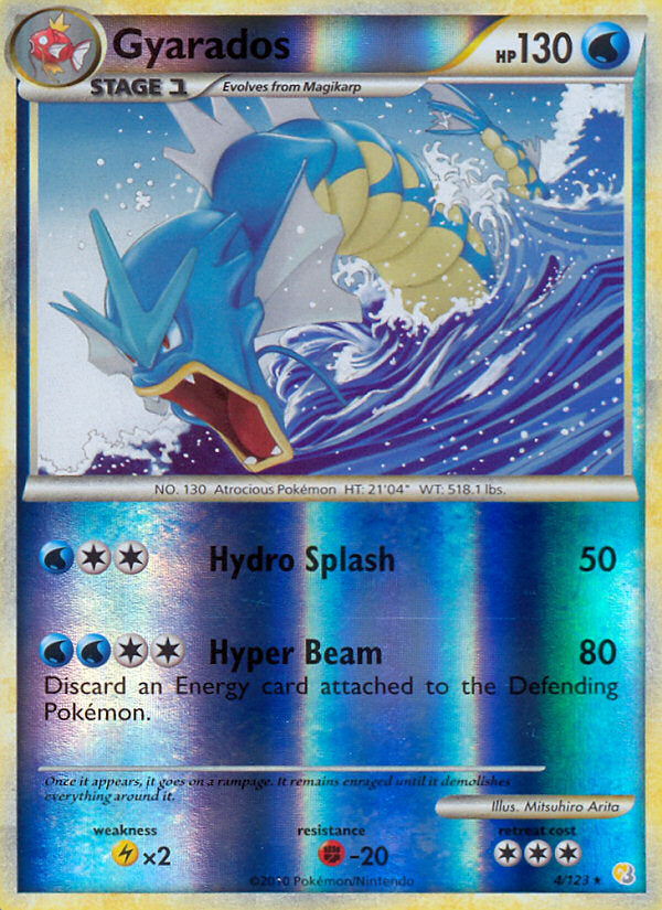 HeartGold SoulSilver Gyarados #4/123 reverse holo