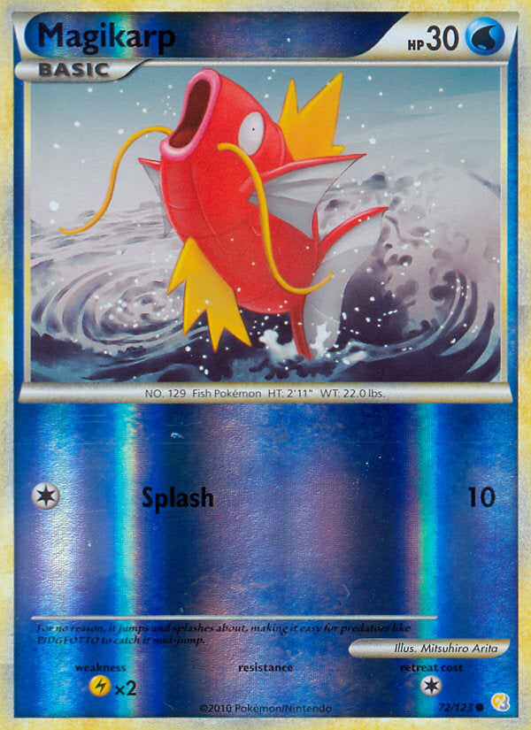 HeartGold SoulSilver Magikarp #72/123 reverse holo
