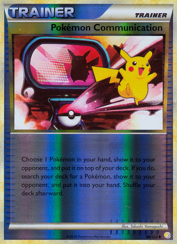 HeartGold SoulSilver Pokemon Communication #98/123 reverse holo