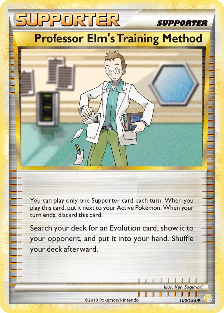 HeartGold SoulSilver Professor Elm's Training Method #100/123