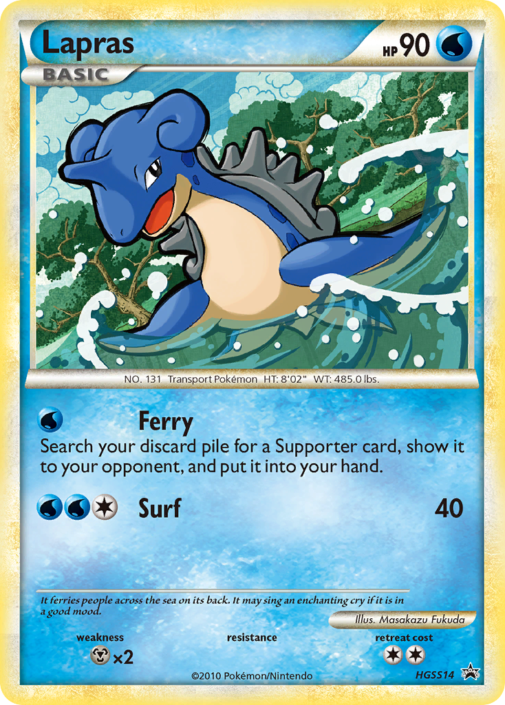 HeartGold SoulSilver Promo's Holo Lapras #14