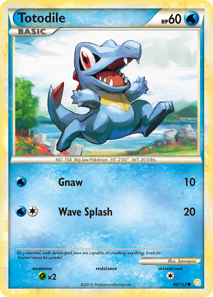 HeartGold SoulSilver Totodile #86/123