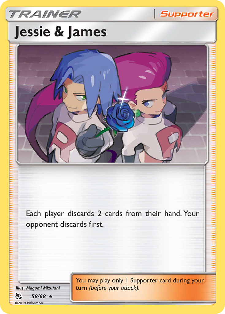 Hidden Fates Holo Jessie & James #58/68