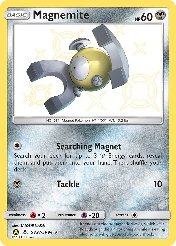 Hidden Fates Shiny Vault Magnemite SV27/SV94