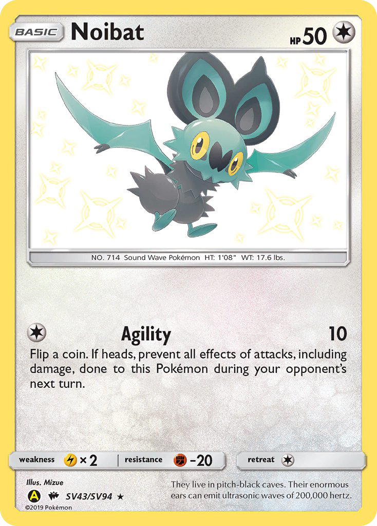 Hidden Fates Shiny Vault Noibat SV43/SV94