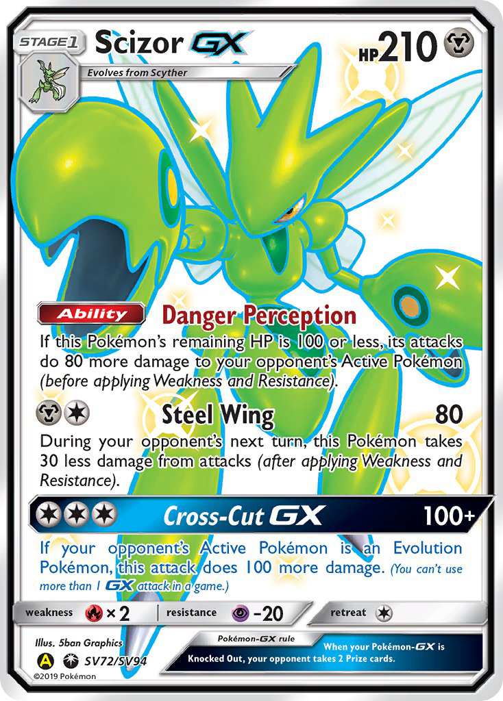 Hidden Fates Shiny Vault Scizor GX SV72/SV94