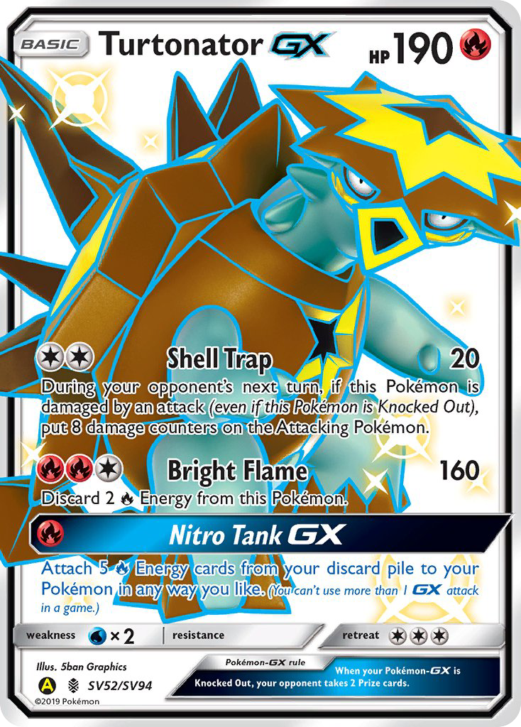 Hidden Fates Shiny Vault Turtonator GX SV52/SV94