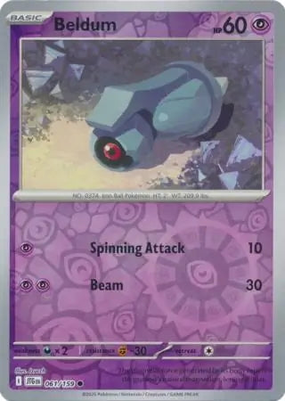Journey Together Beldum #61/159 reverse holo