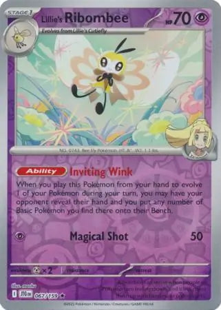 Journey Together Lillie's Ribombee #67/159 reverse holo