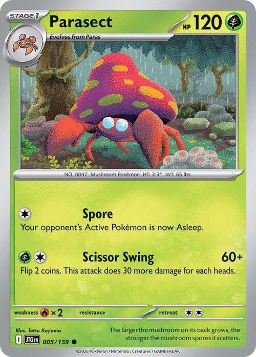 Journey Together Parasect #5/159