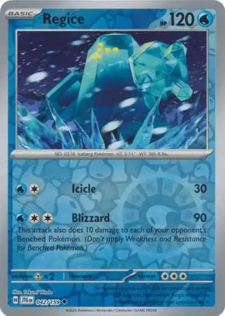 Journey Together Regice #42/159 reverse holo