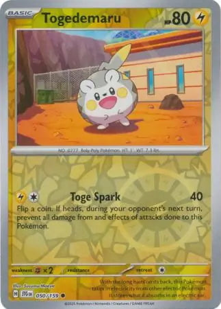 Journey Together Togedemaru #50/159 reverse holo