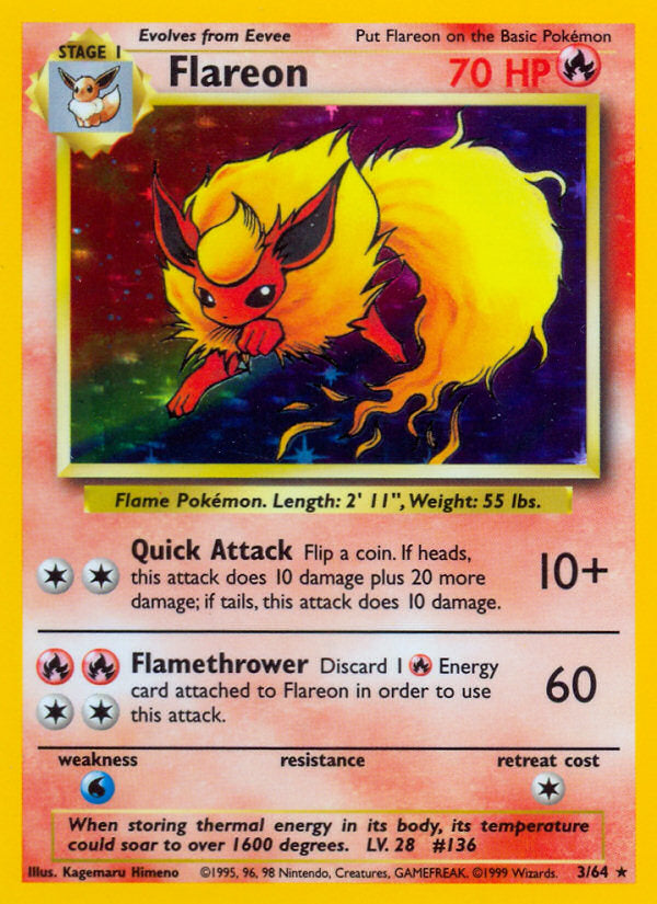 Jungle set Holo Flareon #3/64 symbol error