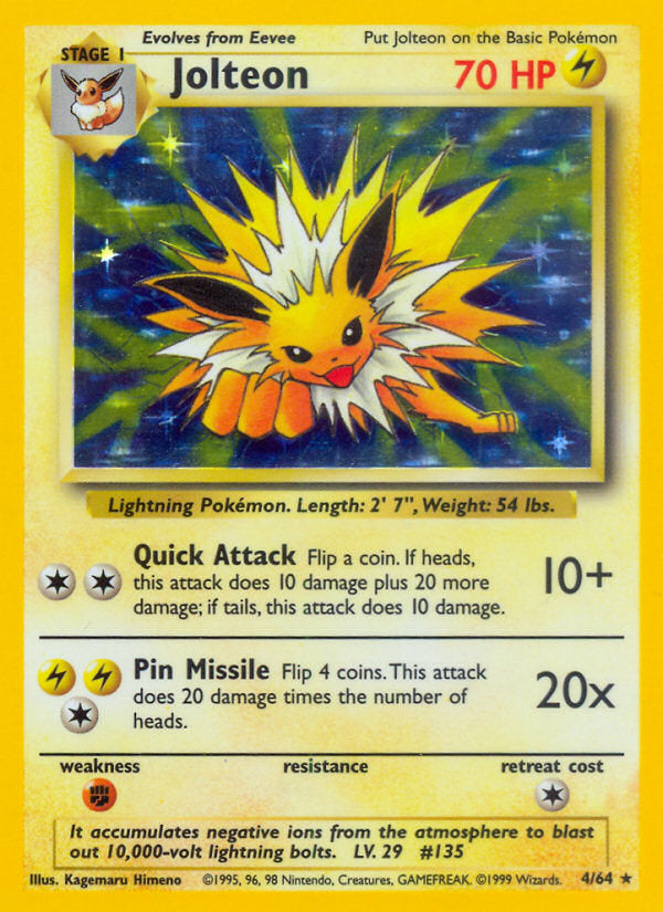 Jungle set Holo Jolteon #4/64 symbol error